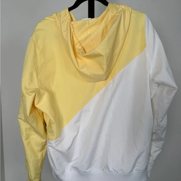 Adidas Colorblock Zip-Up Hoodie – White & Yellow - Picture 3 of 3